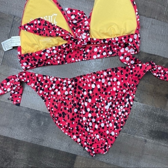 Seven7 Red Polka Dot Bikini size Medium - Picture 5 of 9